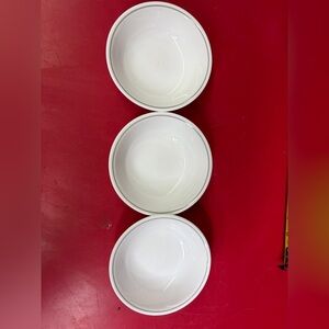 Set of Three White Bowls Corelle Ware